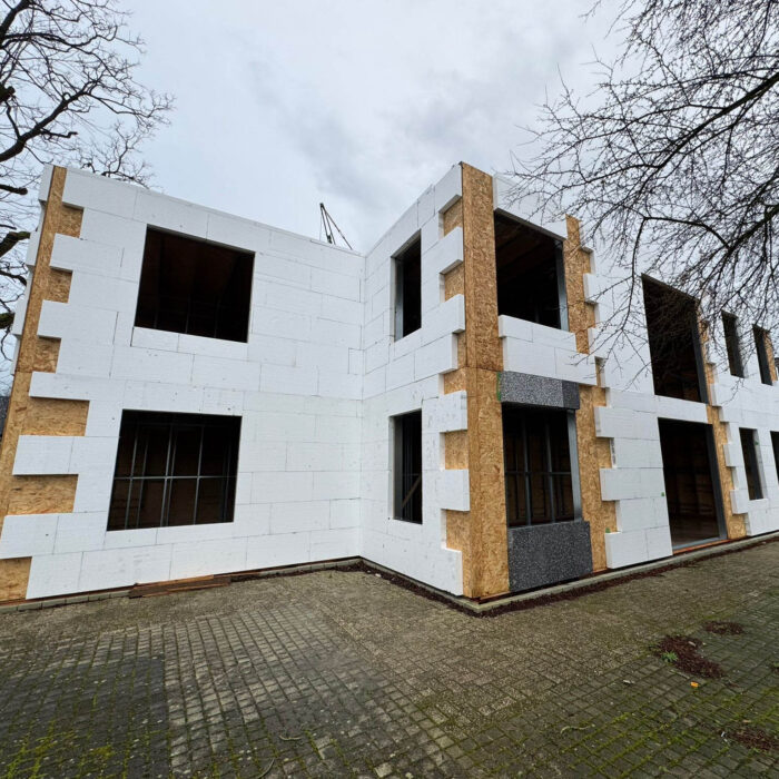 voortgang appartementen bouw te Overijssel